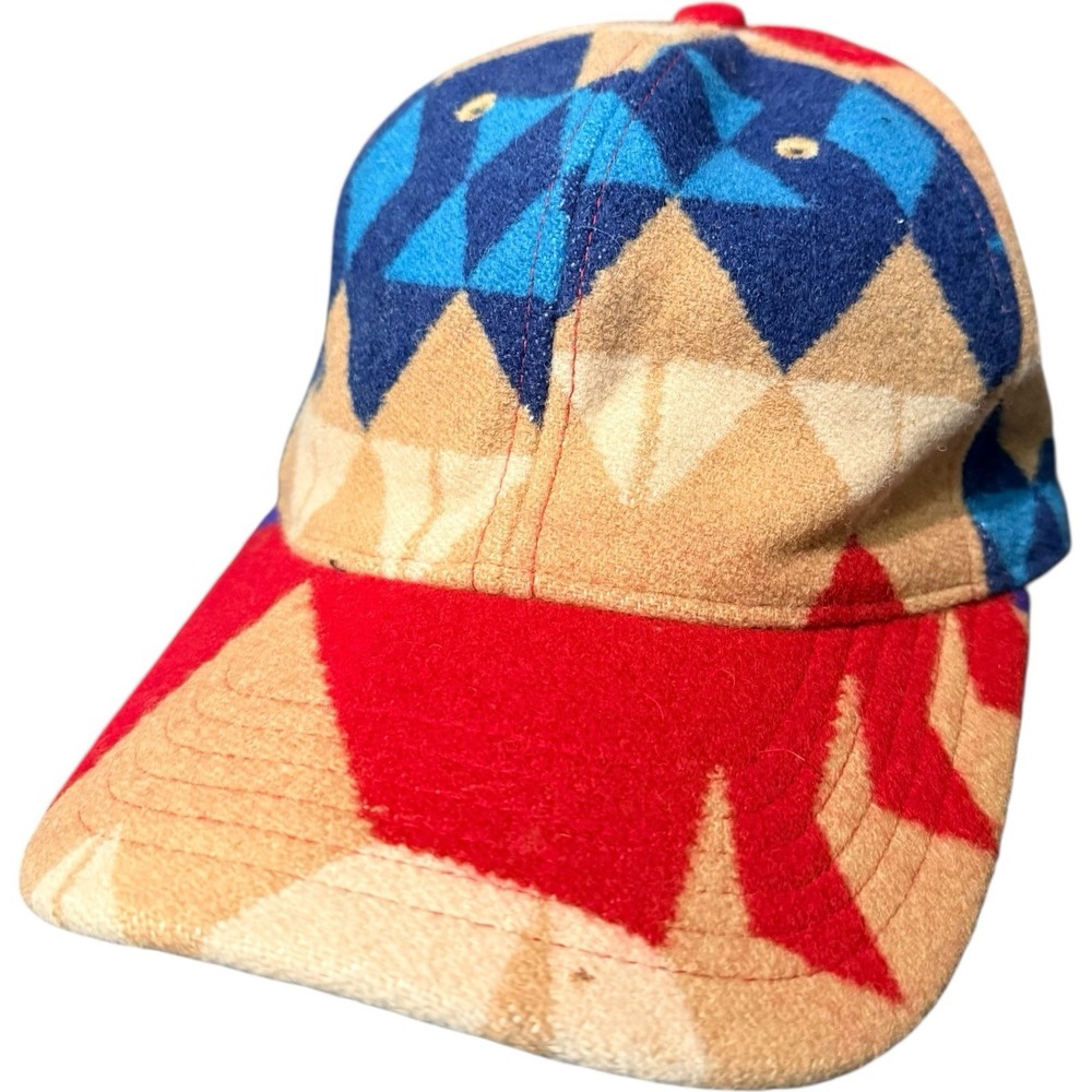 Rare Vintage Pendleton Wool Southwest Blanket Baseball Cap Made USA Hat